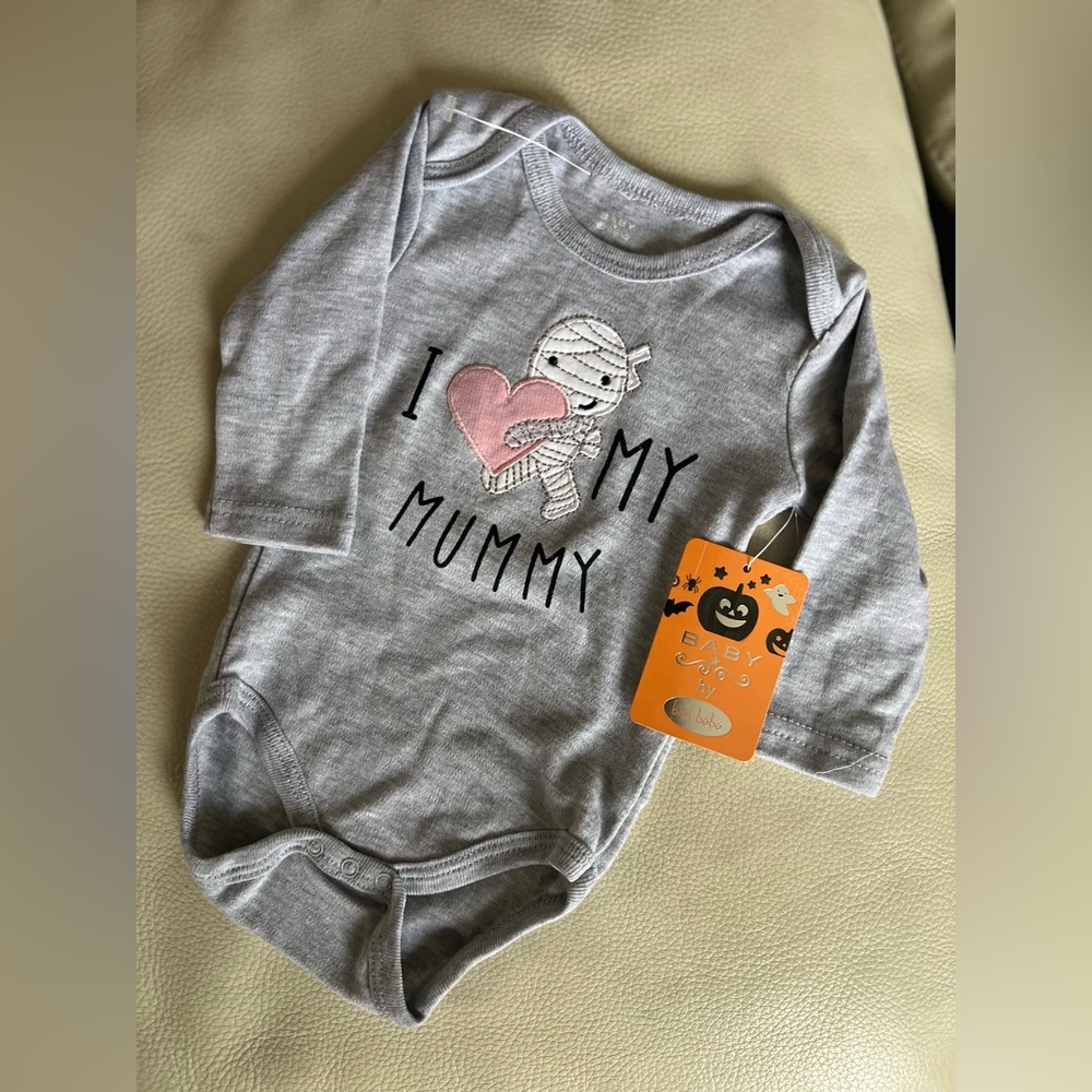 NWT Bonbebe 3-6 months Halloween Onesie